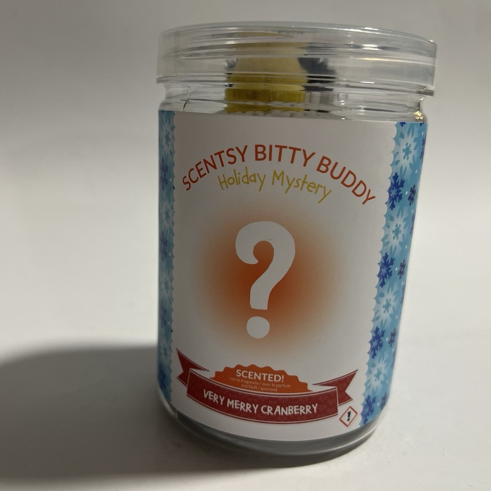 Scentsy Bitty Buddy - Holiday Mystery - Scented with‎ "Very Merry Cranberry"